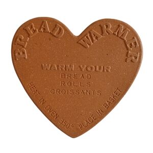 Fox Run Vintage Heart-Shaped Terra Cotta Bread Warmer #4676